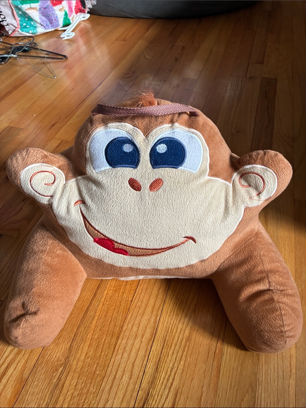 Plush Monkey Floor Pillow - Brown Plush Kids Toy